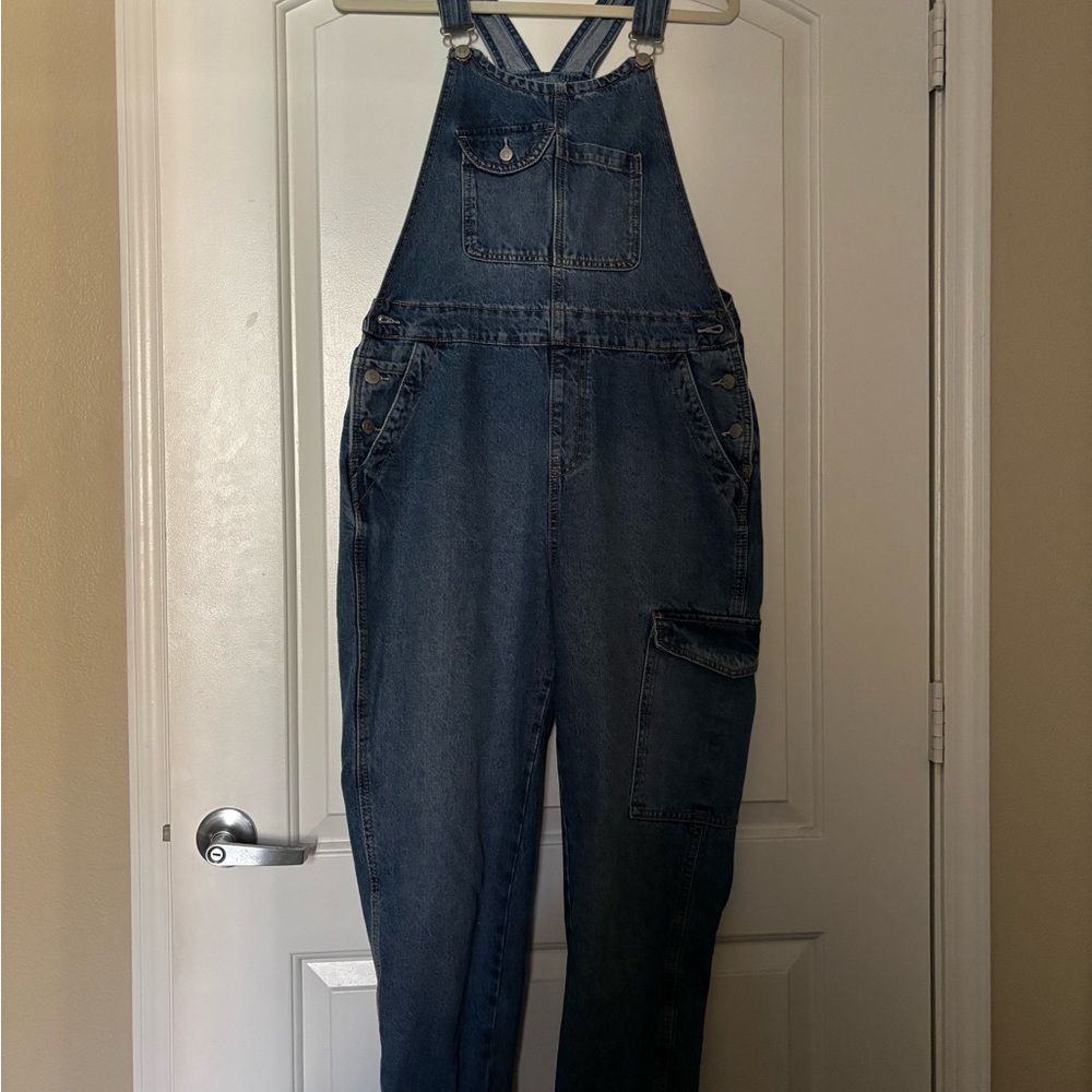 Celebrity Pink Blue Denim Overalls